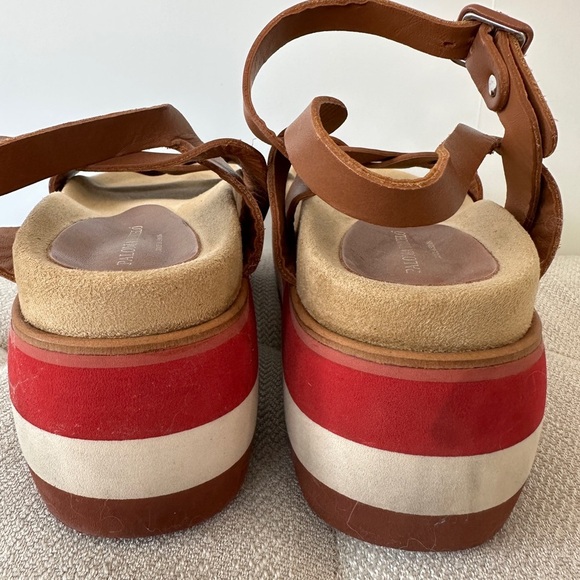 Anthropologie Paloma Barcelo Lara Tri-Color Platform Sandals - Picture 6 of 8